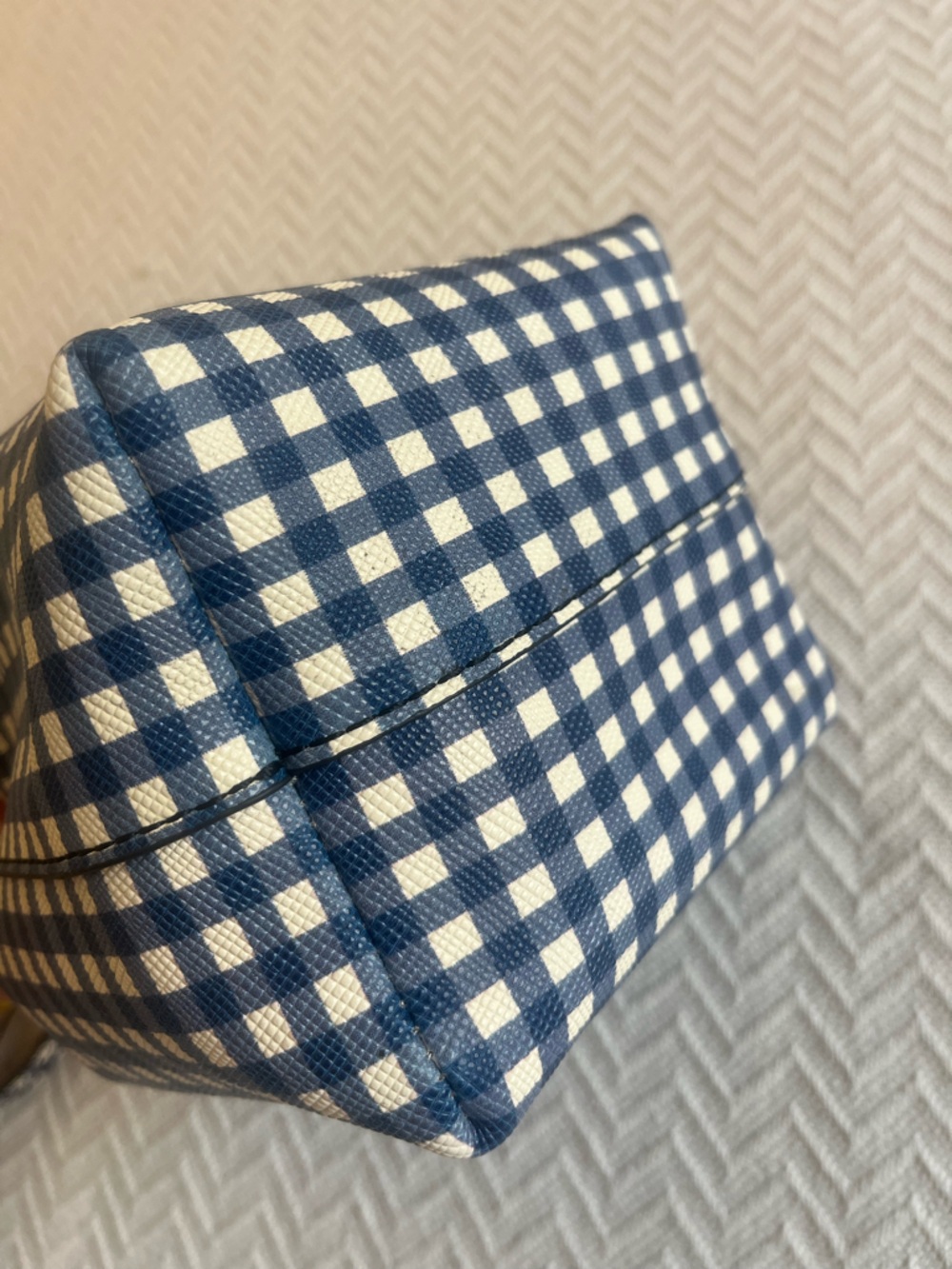 J Crew Gingham Bucket Bag - Picture 9 of 17